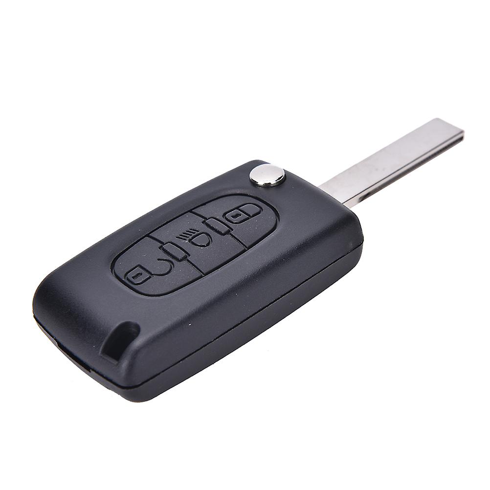 Flip Key For C4 Picasso Ce0536 3 Buttons Remote Case Fob Shell