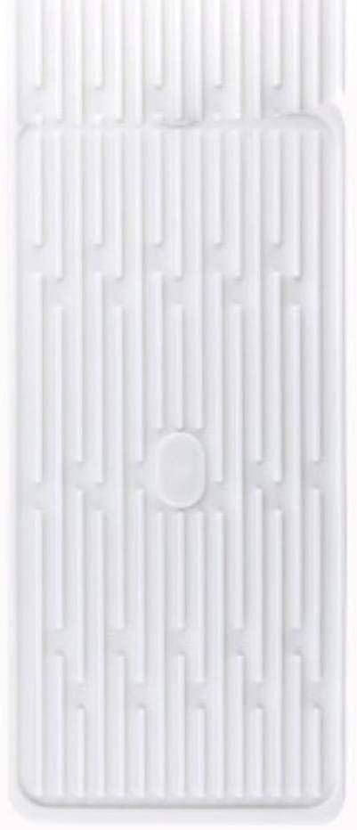 Large Corrugated Silicone Drainage Pad Kitchen Daily Necessities B-white. Rectangular