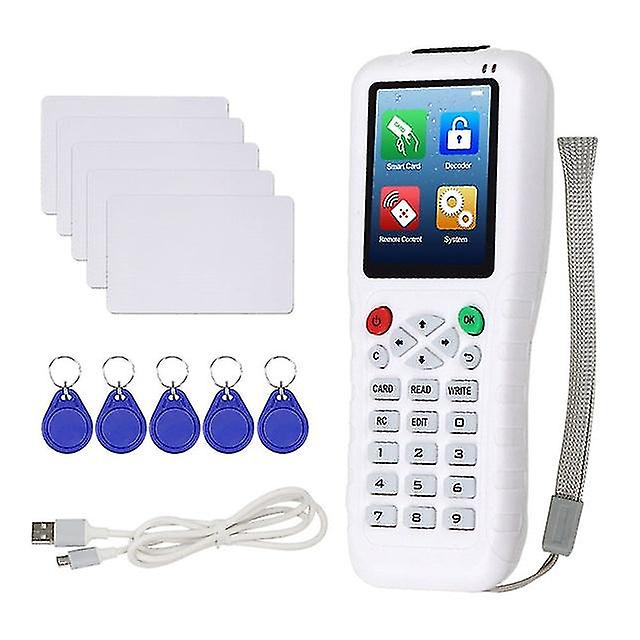 125Khz Rfid Copier Nfc Card Reader Writer Duplicator Cloner 13.56 Rfid Key Fob Programmer T5577 Uid Rewritable Key Cards