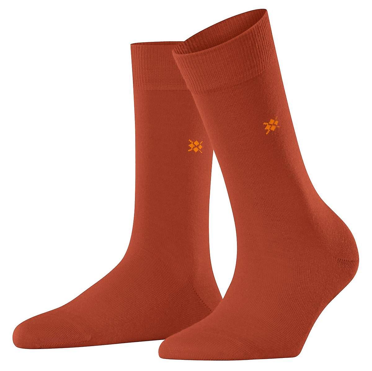 Burlington Bloomsbury Socks - Chilly Orange