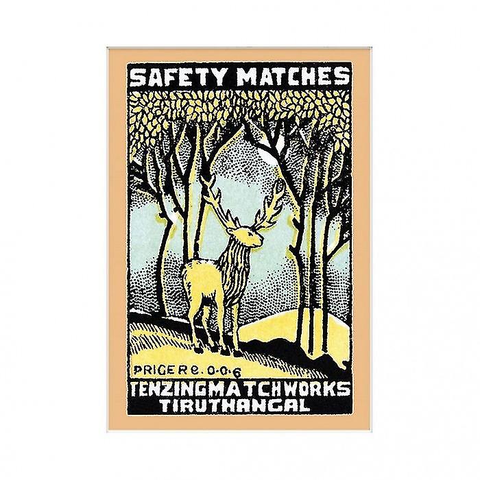 Pyramid International Safety Matches Mounted Print