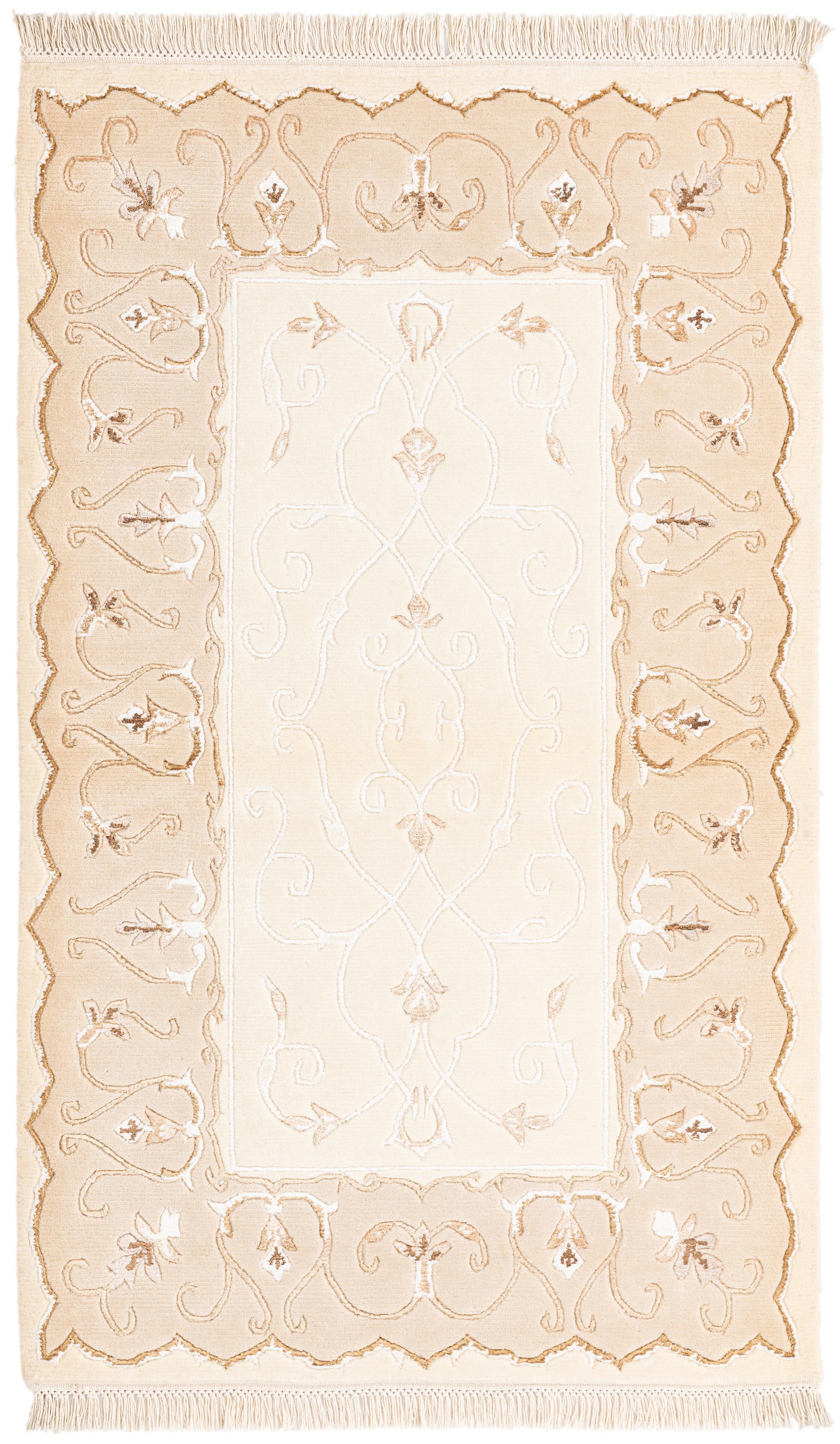 Hadorn Darya-Indian 91x152 with Beige Handloom India Rug
