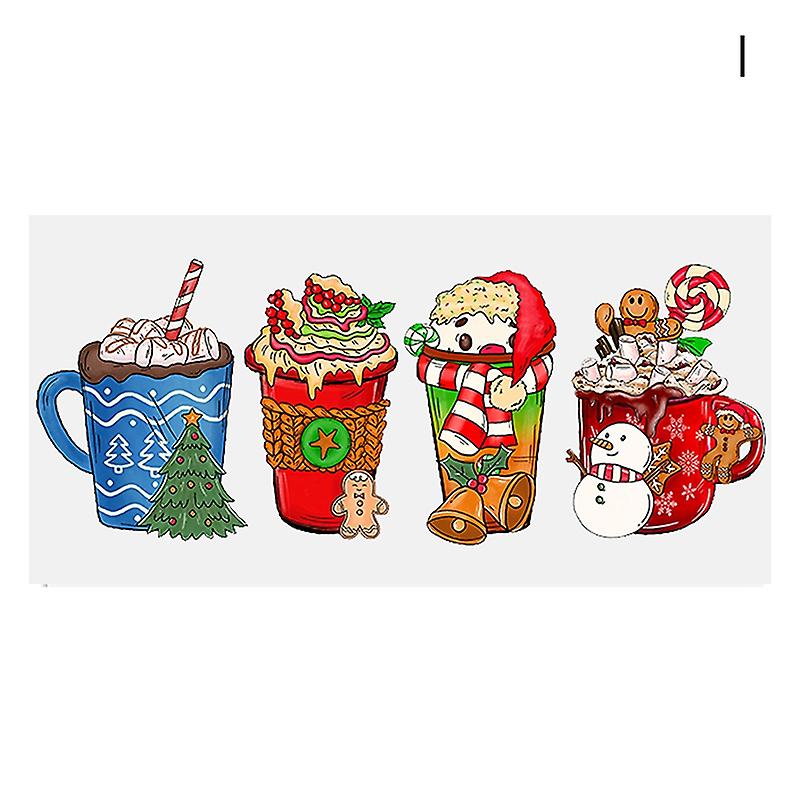 UV DTF Transfers Stickers Christmas Theme Pattern Beautiful Decoration