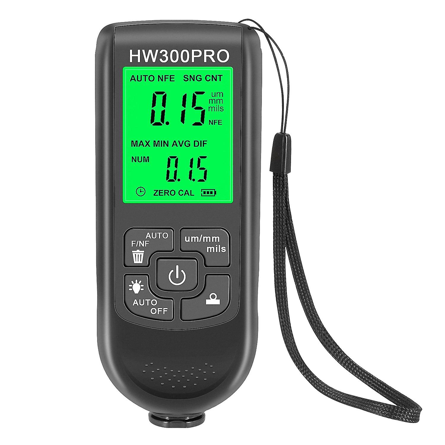 Car Paint Coating Thickness Gauge Metal Coating Thickness Gauge 0-2000UM Fe & NFe Probe Measuring G