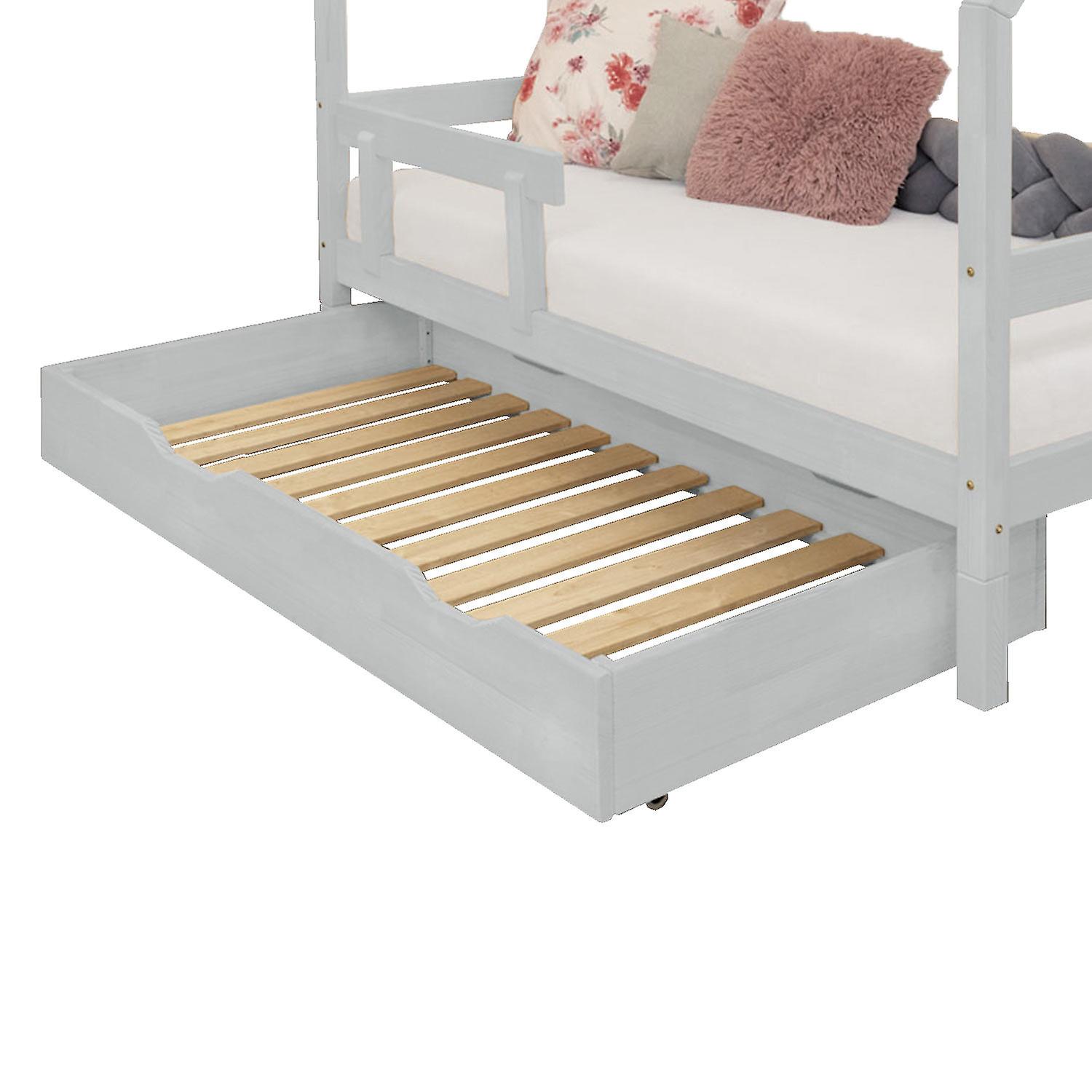 Bed Drawer 120 x 160 with bed frame BUDDY - light grey