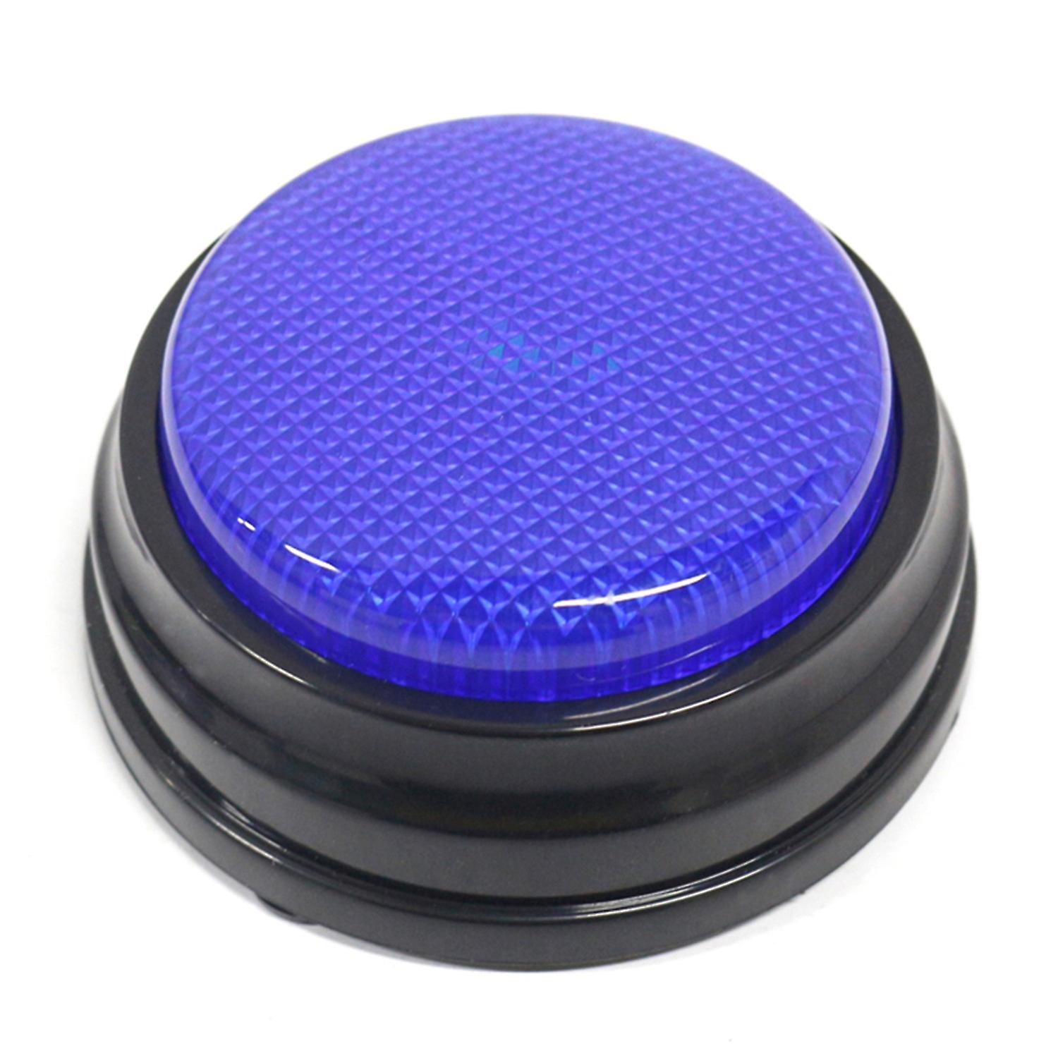 Recordable Talking Button with Led Function Learning Resources Buzzers Blue