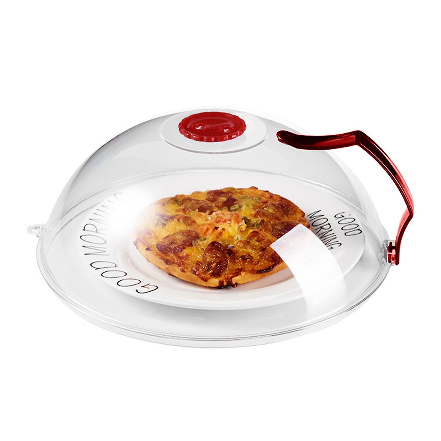 ZHOUBA Microwave Splatter Cover with Handle Steam Vents Comfortable Grip Food Cover for Household
