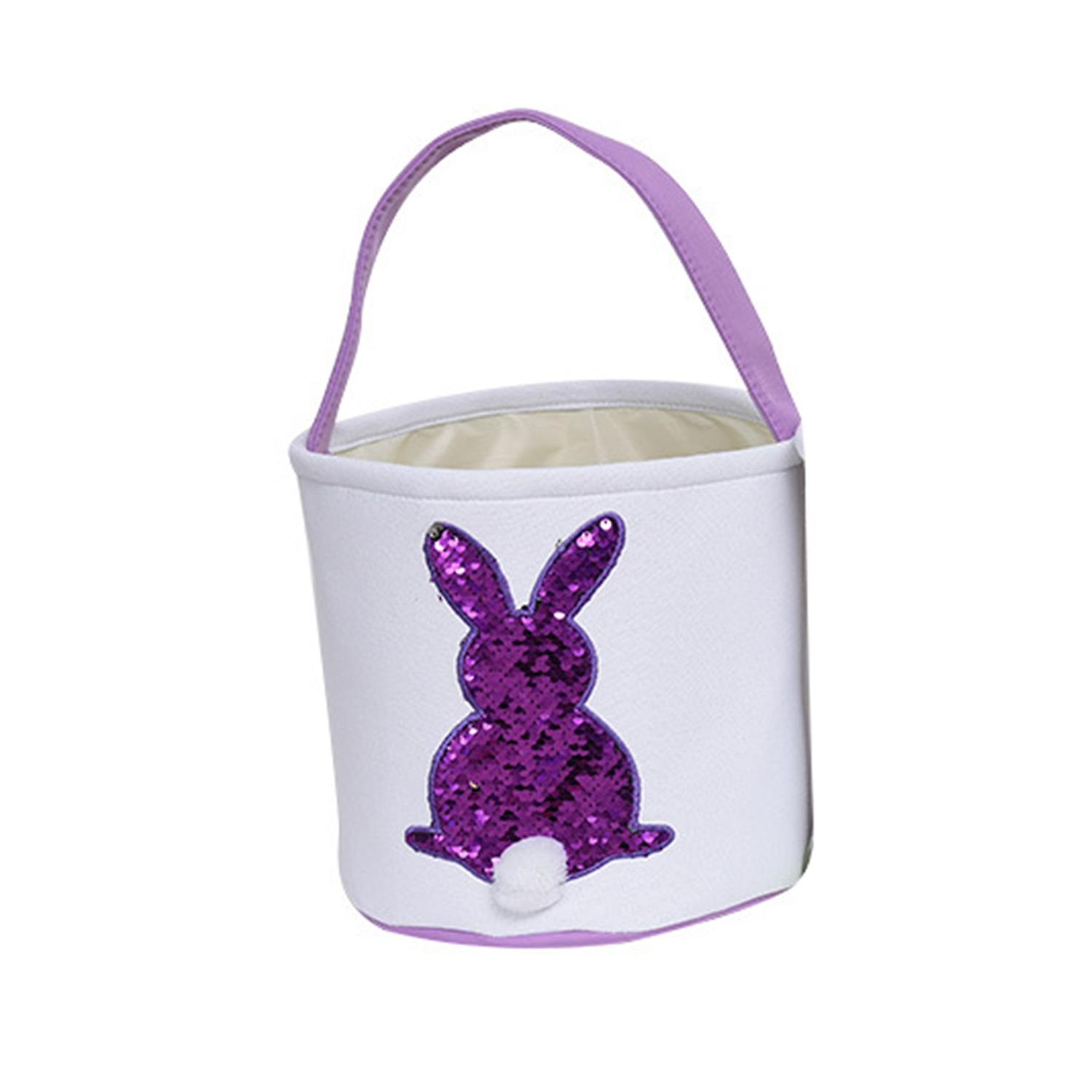 Easter Storage Basket Delicate Add Atmospheres Canvas Bunny Pattern Egg Gifts Bag for Festival