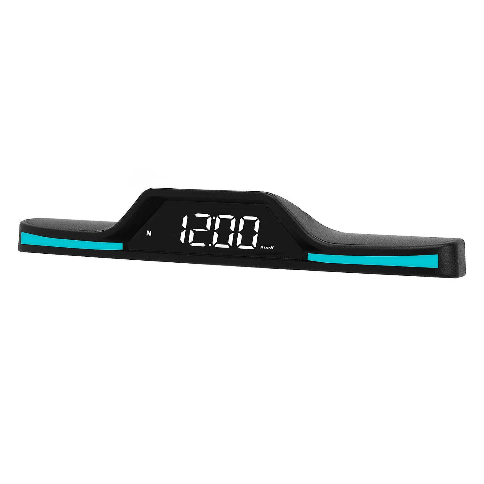 Car LED GPS Speedometer with Speed MPH Driving Distance Overspeed Alarm Digital Speed HUD Gauge 