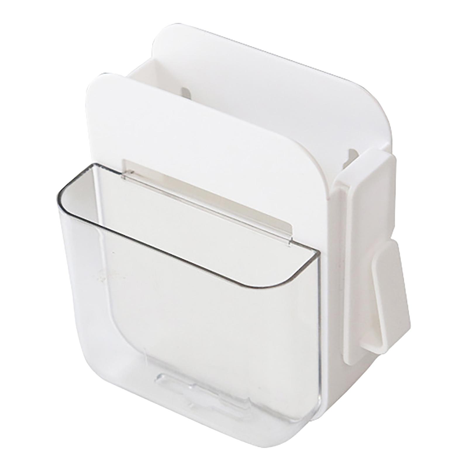 Support de télécommande mural transparent multifonctionnel Support de télécommande de téléphone portable Charge de papeterie Cosmétiques Support de rangement mural