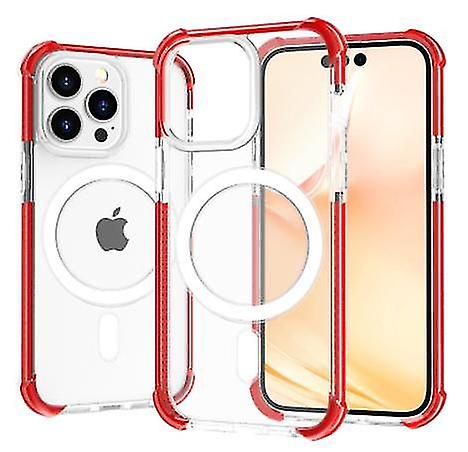 Magsafe Transparente Anti-risco Heavy Duty Drop Proof Case compatível com Iphone 15 Pro Max/iphone 15 Pro