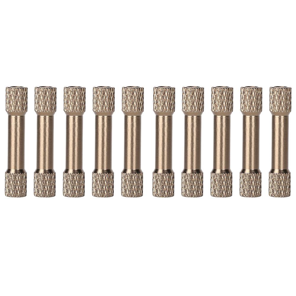 10 pezzi M3*30mm barre distanziatrici in alluminio grigio titanio con testa zigrinata testurizzata connettori durevoli filettatura interna per telai di modelli e macchinari
