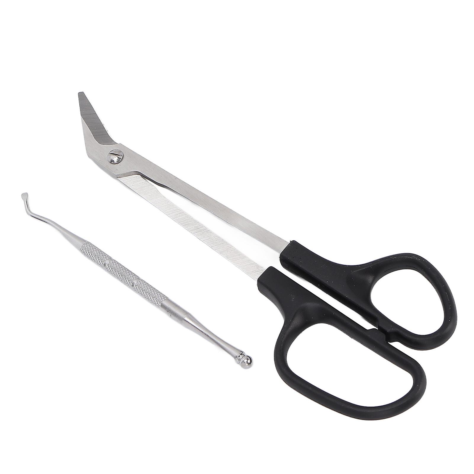 Toenail Scissors Long Handled Ergonomic Unique Design Toenail Clippers with Nail Picker for Adults The Elderly