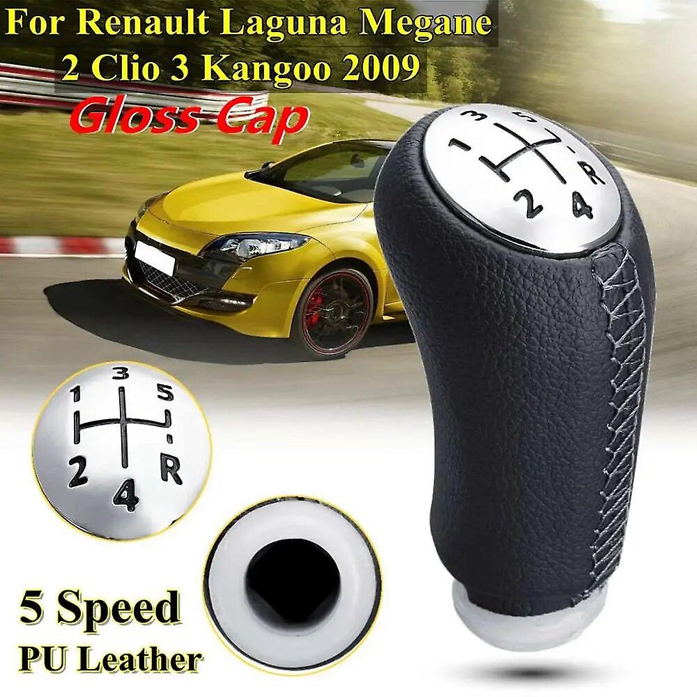For RENAULT Laguna Megane 2 Clio 3 MK3/MK2 Kangoo 2003-2009 Car Gear Shift Knob Head Stick  5 Speed Gloss Matt Color~40228