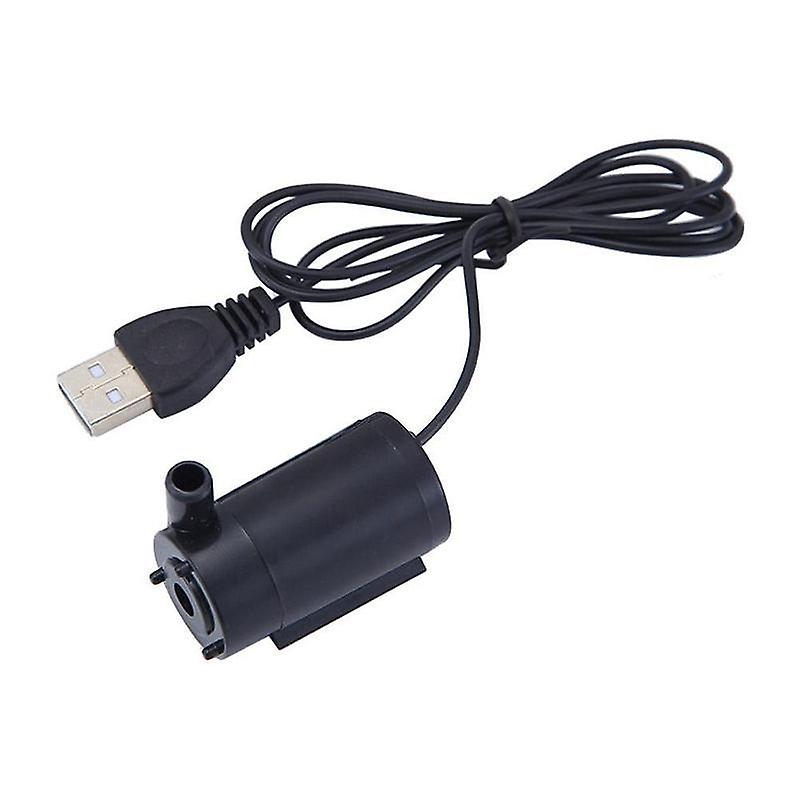 Black (A)$Ultra-quiet USB one meter DC low-pressure small water pump micro mini submersible pump water pump 3V5V small submersible pump