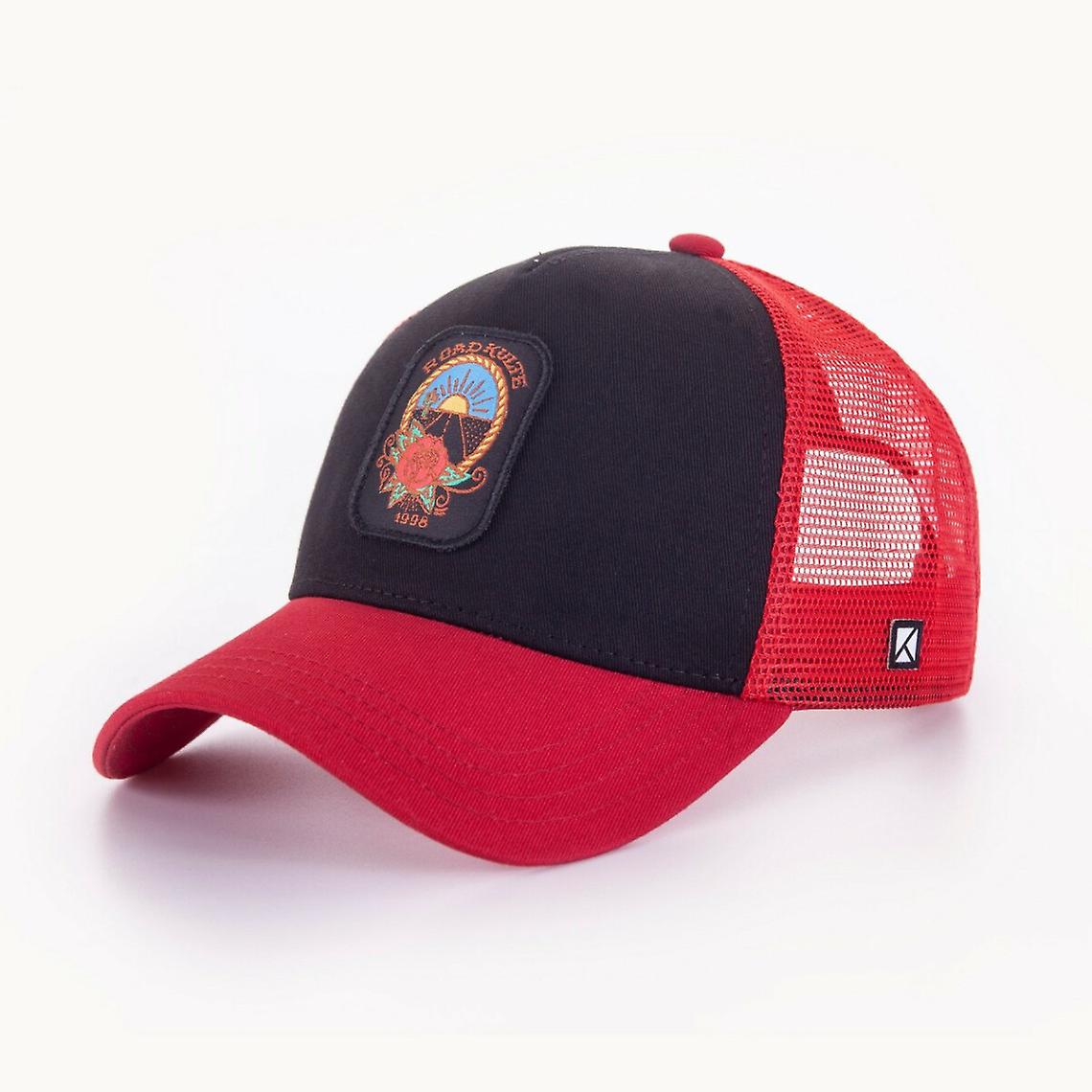 Rød mønster hætte