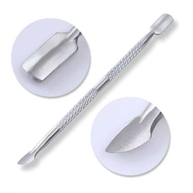 1 pc Cuticle Pusher 2 in 1 Silver