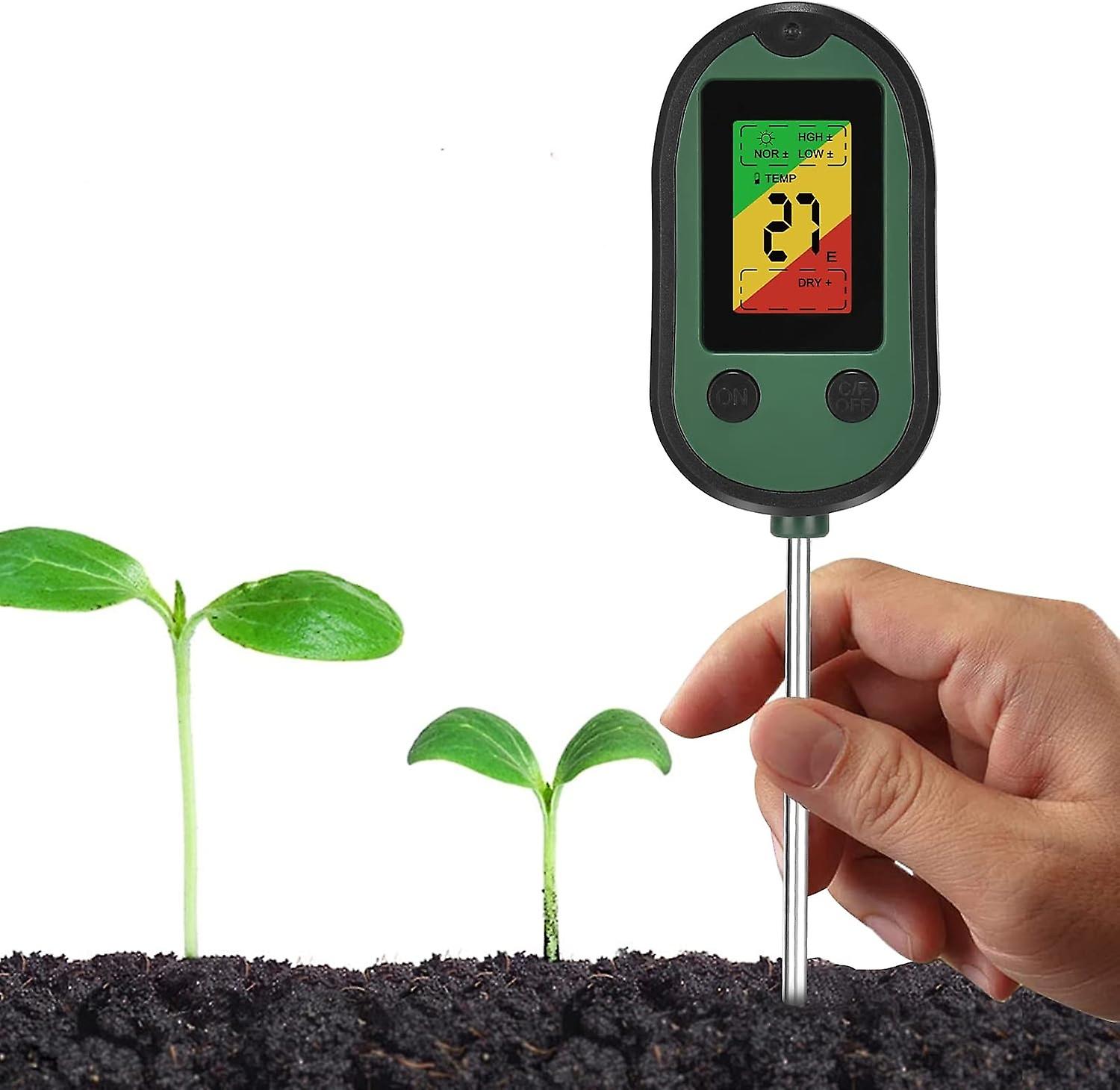 PH Soil Moisture Meter With Sound And Light Alarm