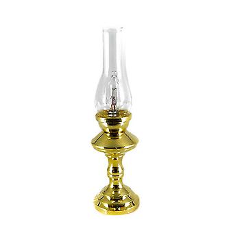 Dolls House Brass Hurricane Lamp 12v Miniature Electric Lighting 1:12 Scale