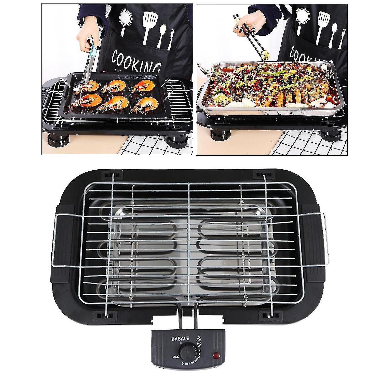 2000w Electric Barbecue Grill Smokeless Barbecue Machine Household Indoor Smokeless Tool Above The D