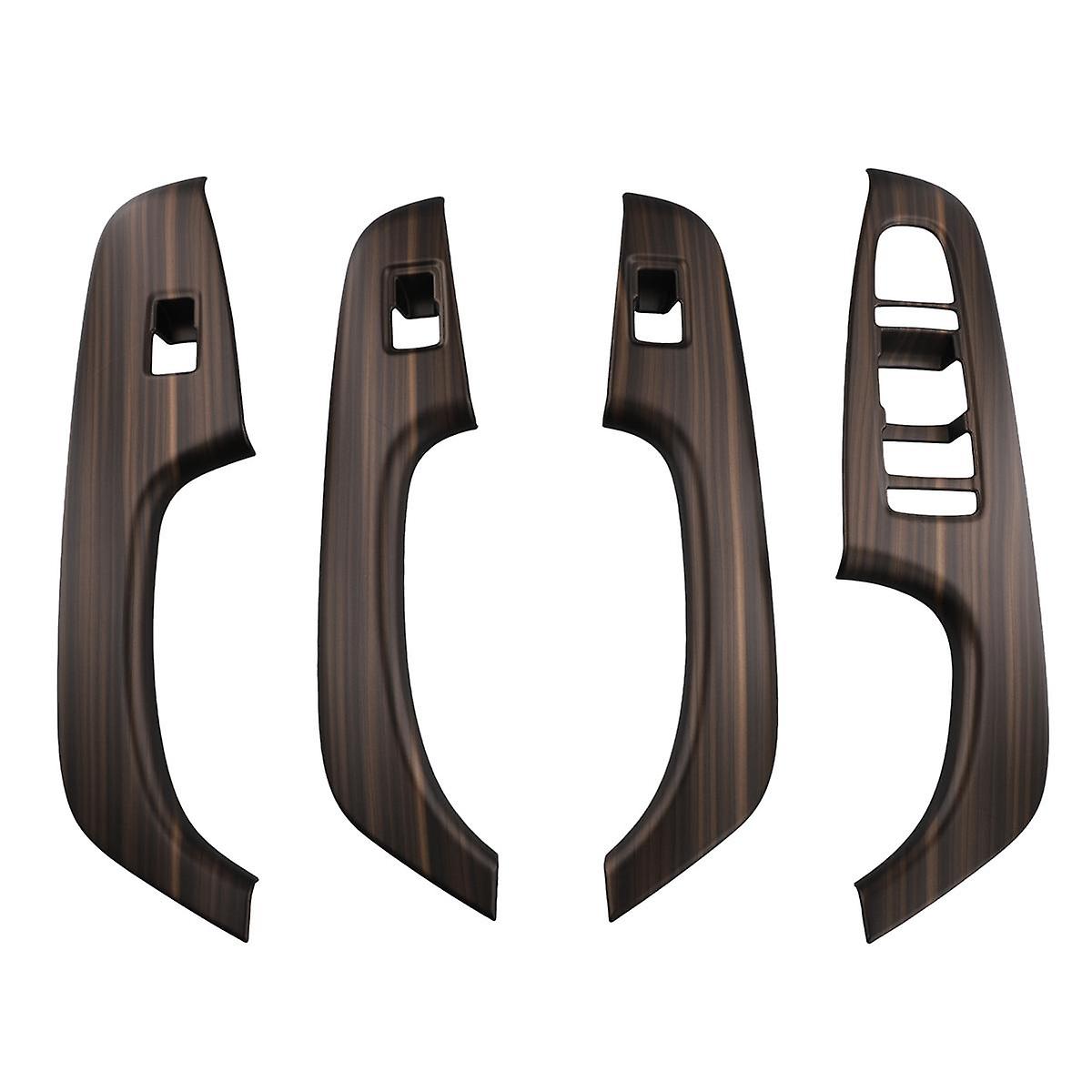 Car Window Lift Switch Button Cover Interior Door Armrest Trim Panel Wood Grain Color for Seal / ATTO 4