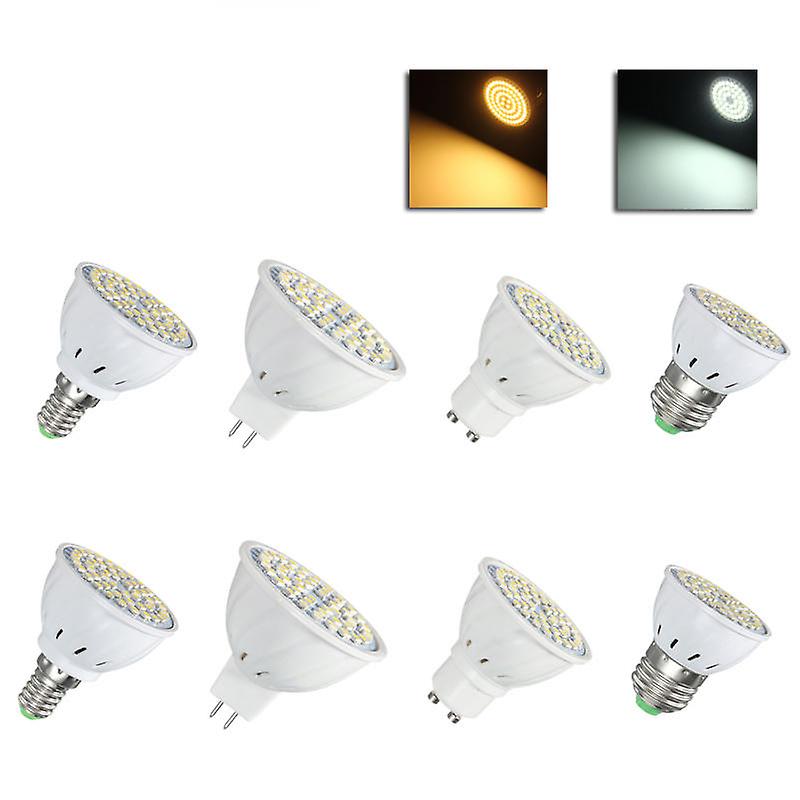 E27 E14 Gu10 Mr16 Led 4w 48 Smd 3528 Led Pure White Warm White Spot Lightt Lamp Bulb Ac110v Ac220v
