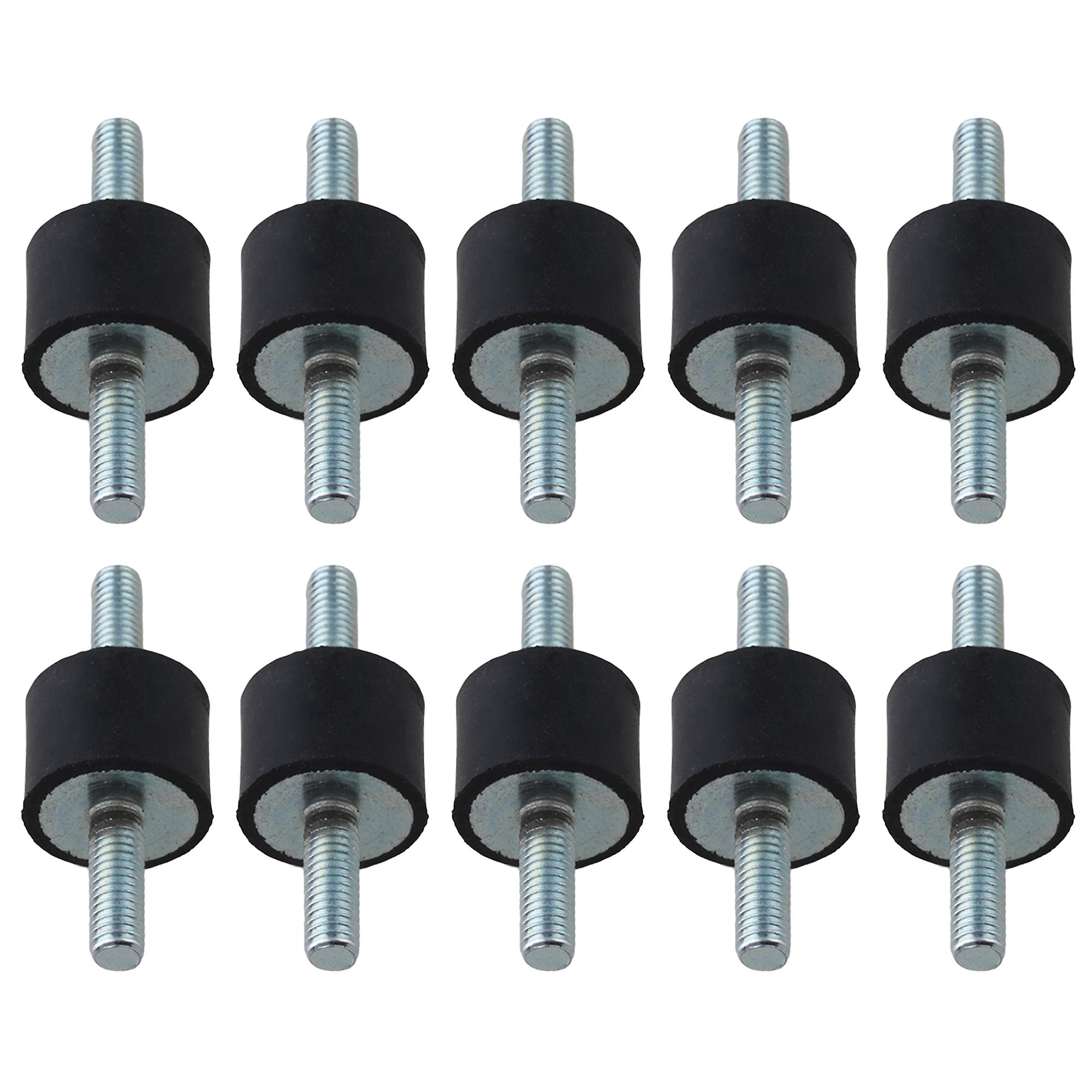 10Pcs M6 Anti Vibration Mounts Shock Absorber with Double Screw Studs