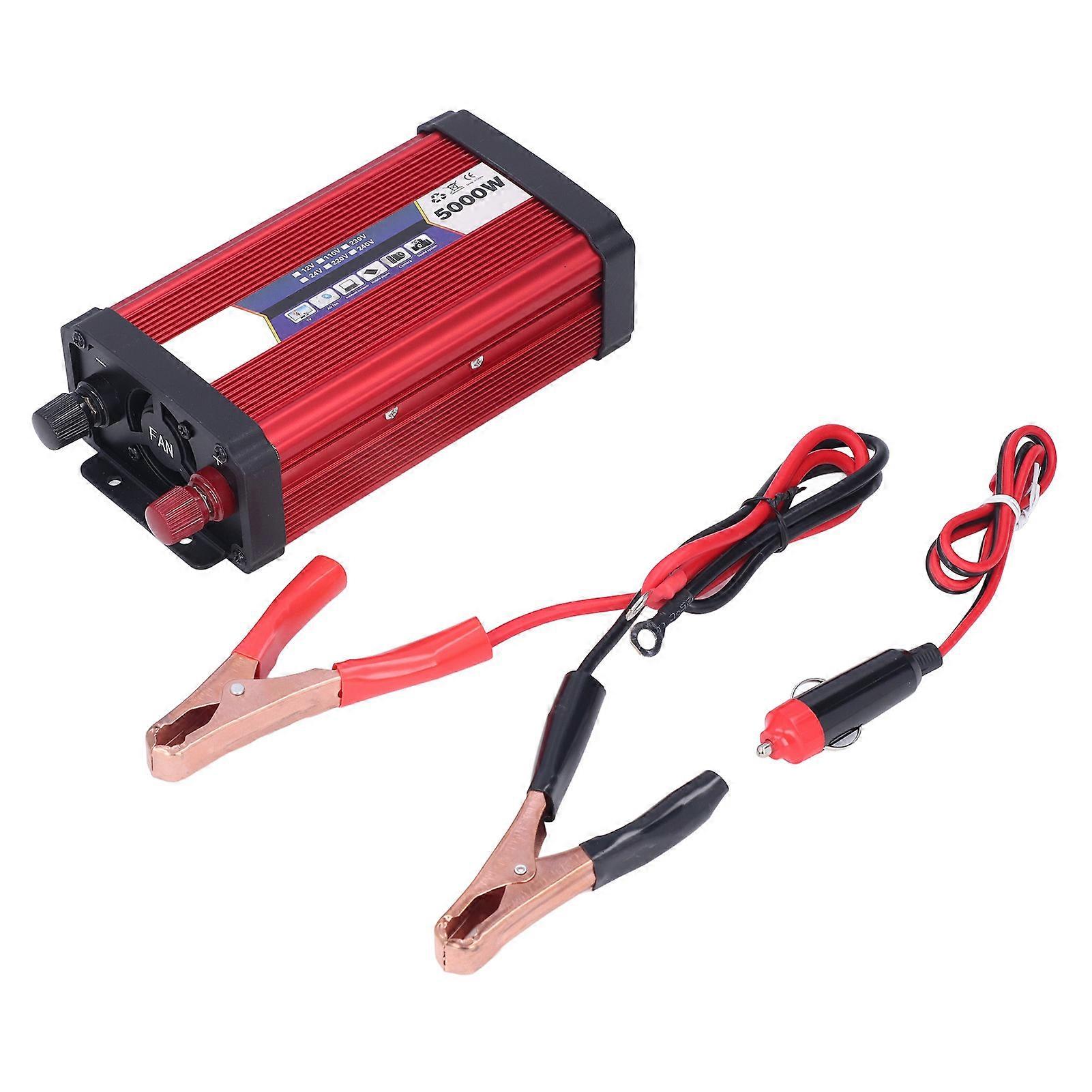 Bil Inverter Modifisert Sine Wave Vehicle Power USB lader omformer adapter 2000W24V til 220V