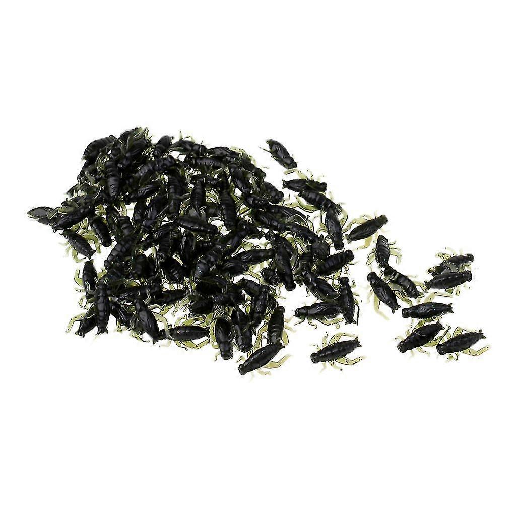 hg 100 Stück leichte, weiche Angelköder, Cricket-Insektenköder, Insektenköder, Kunstköder, weich und lebendig