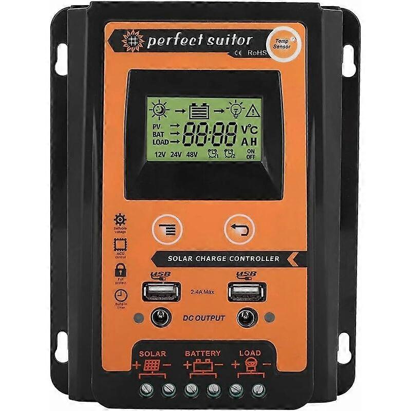 For solar controller 30A Solar Charge Controller LCD Display Dual Panel Battery Regulator(30A)