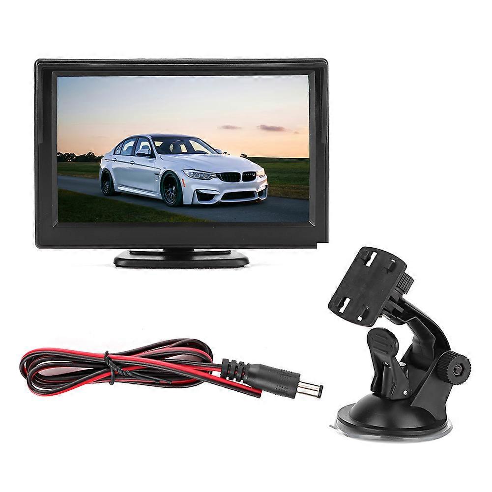 5 in Car HD TFT LCD Monitor 2CH AV Input Video Player for ReverseWithout Camera E2U811