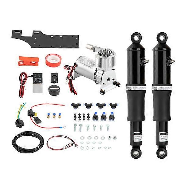 Rear Air Ride Suspension Kit For Harley Touring Road King Street Glide 1994-2023
