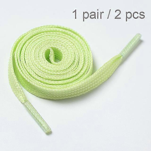 1 Pair Fluorescence Shoelaces Emission Flat Flat For Sneakers Canvas Luminous Shoelaces