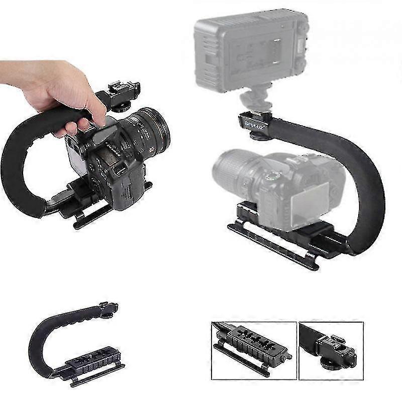 U-grip Triple Shoe Mount Video Action Stabilizing Handle Grip Rig Pu3005