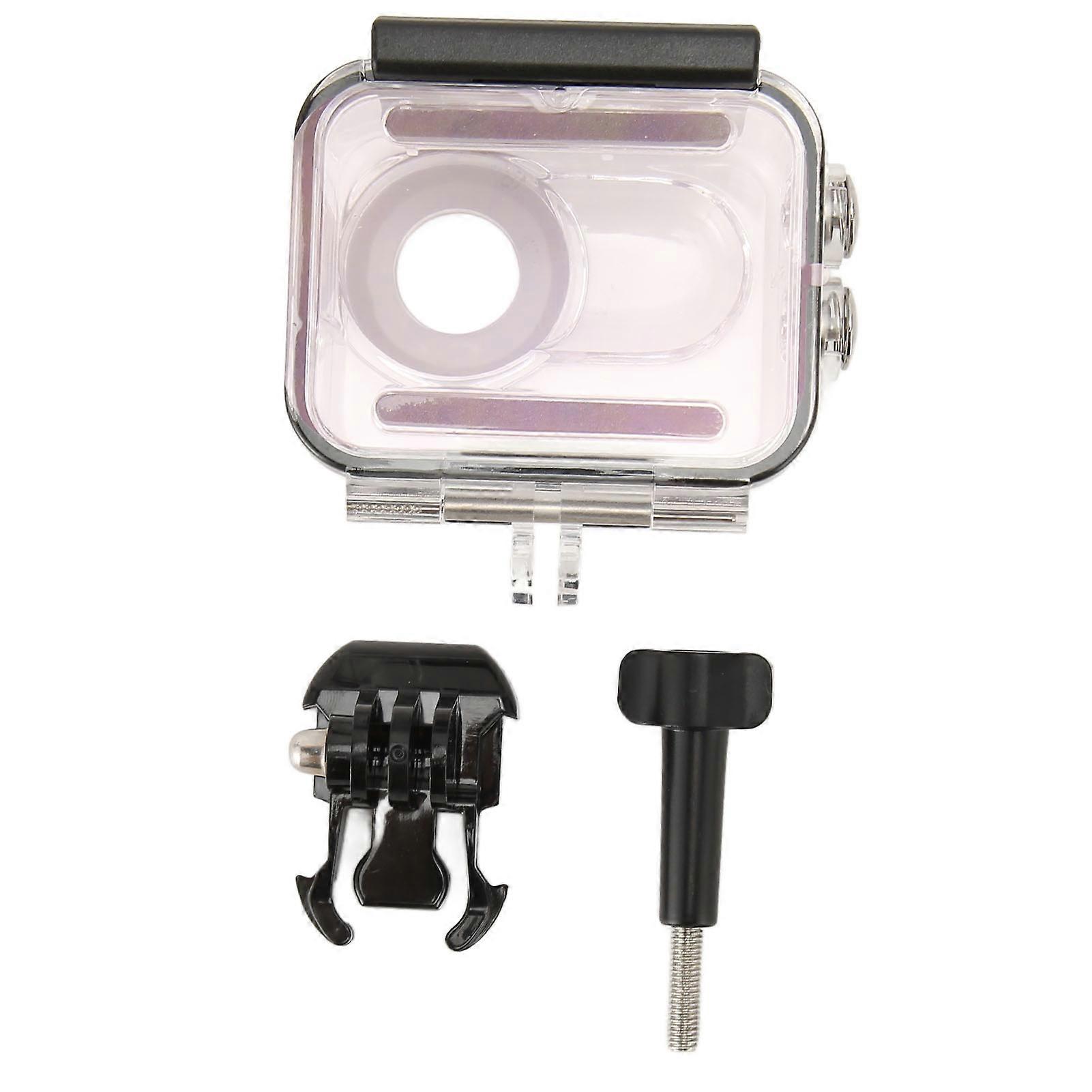 Action Camera Dive Case Professional Protective Dustproof Waterproof Housing For Insta360 Go 3 With Bracket And Screws