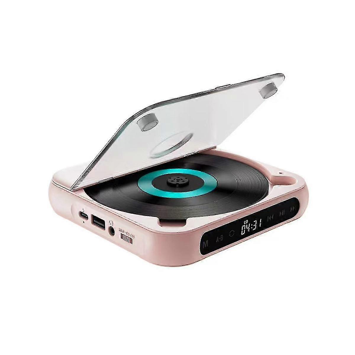 Portable Cd Player Bluetooth Speaker,led Screen, Stereo Player, Wall Mountable Cd Music Player With