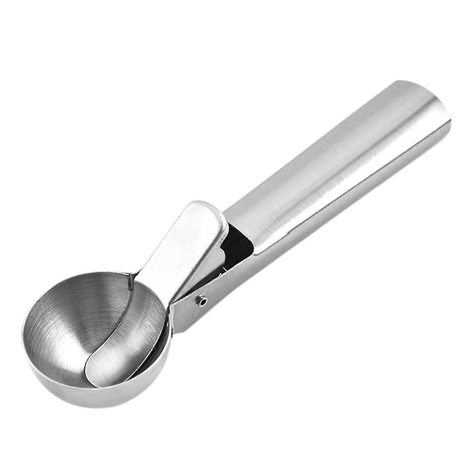 2 x Ice Cream Scoop Smooth Wear-resistant Stainless Steel Non-stick Spring Handle Cookie Spoon for H