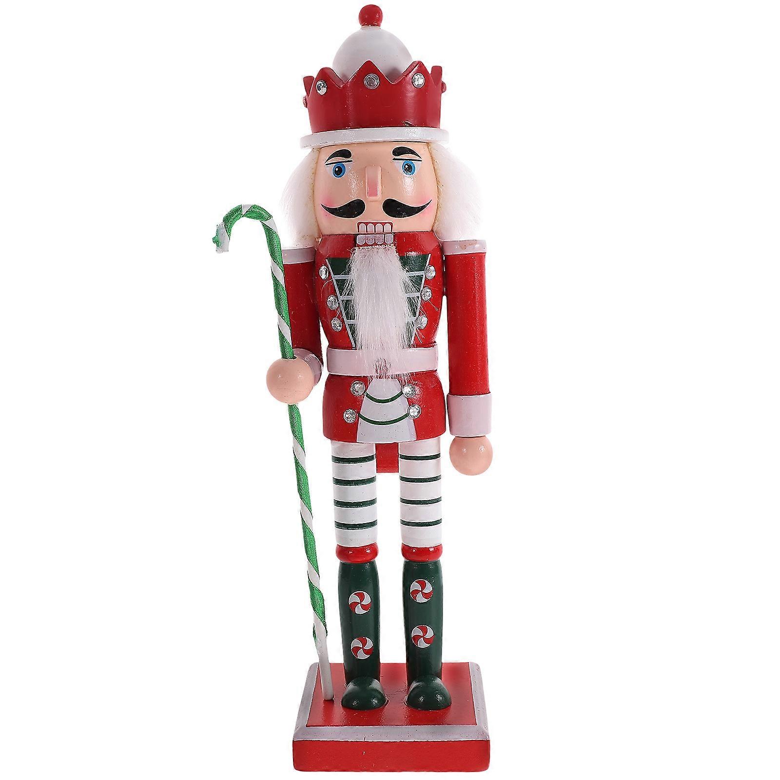 Christmas Desktop Nutcracker Figure Nutcracker Figurine Xmas Nutcracker Statue