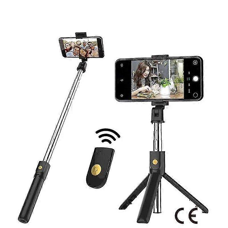 tooth selfie stick foldable mini tripod expandable wireless monopod