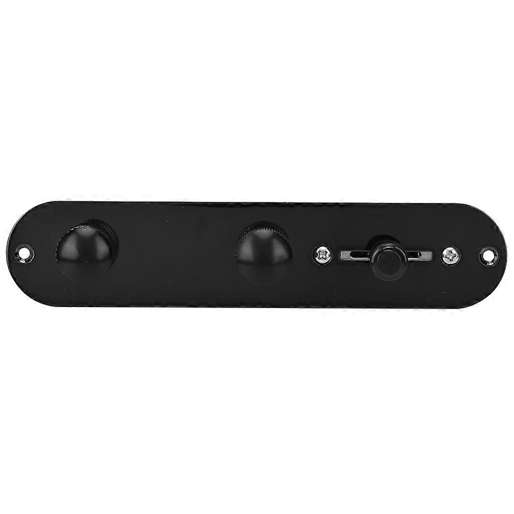 Elektrisk guitar kontrol plade switch sort metal forkablet ledningsnet knap controller
