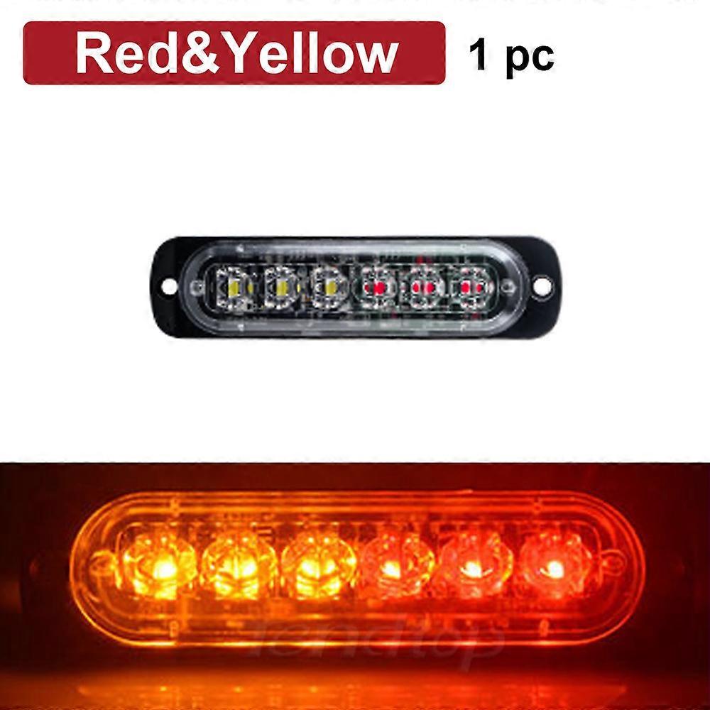 6 LED Strobe Warning Light Side Marker Blinker Grill Flashing Breakdown Emergency Light Car Truck SUV Ship Trailer Beacon Lamp