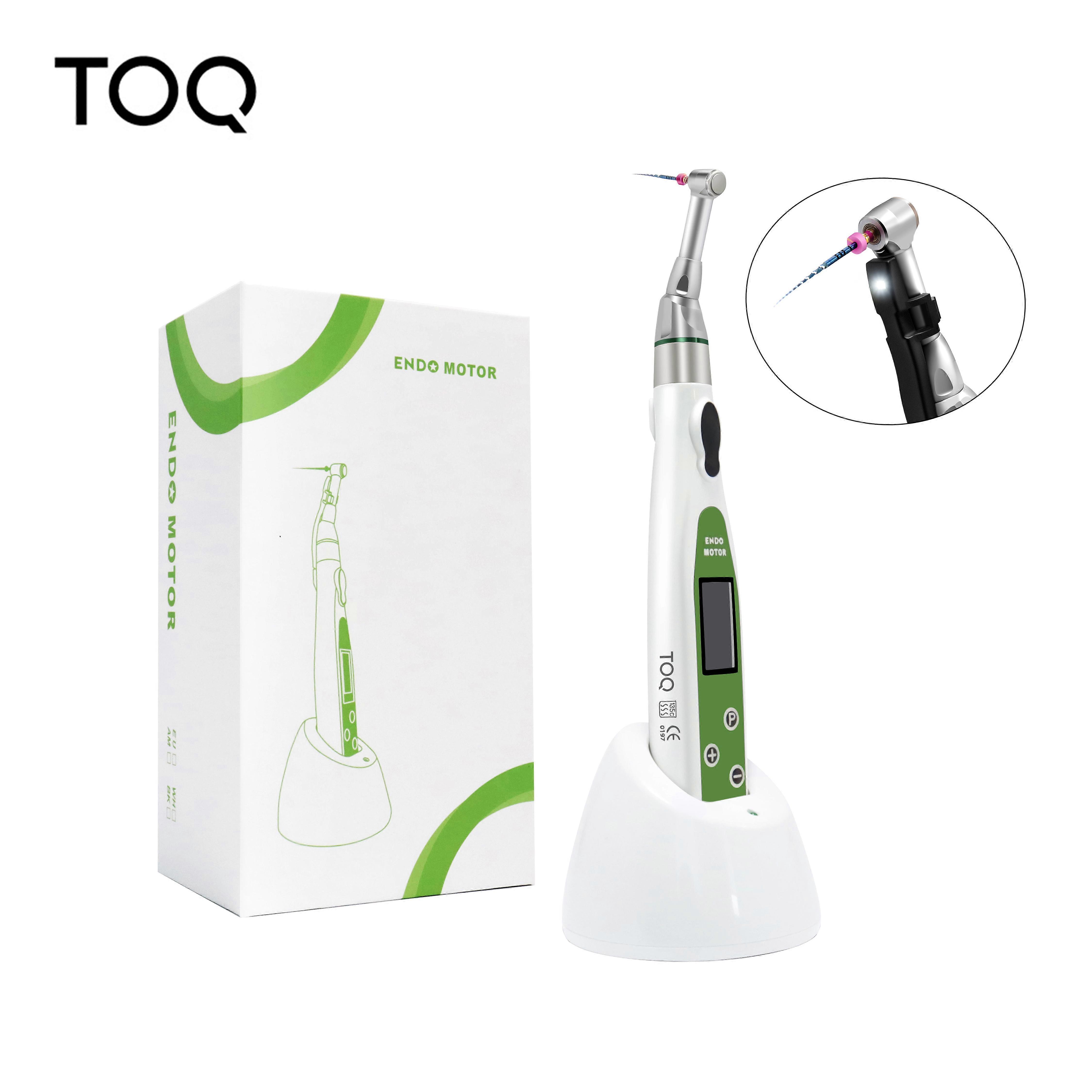Dental Wireless Endo Motor Smart with LED Light 16:1 Reduction Contra Angle Endodontic Instrument