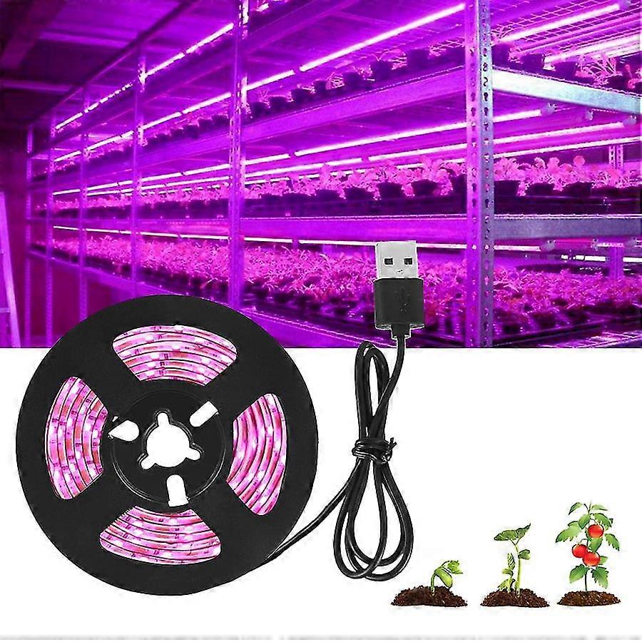 Dc 5v Usb Led Grow Light Full Spectrum 0.5-3m Plant Light Grow Led Strip Phyto Lamp For Vegetable Flower Ling Grow Tent Box