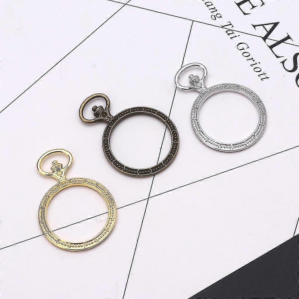 5 Pcs/set Round Blank Frame Tray Pendant Open Back Bezel Uv Resin Diy Jewelry