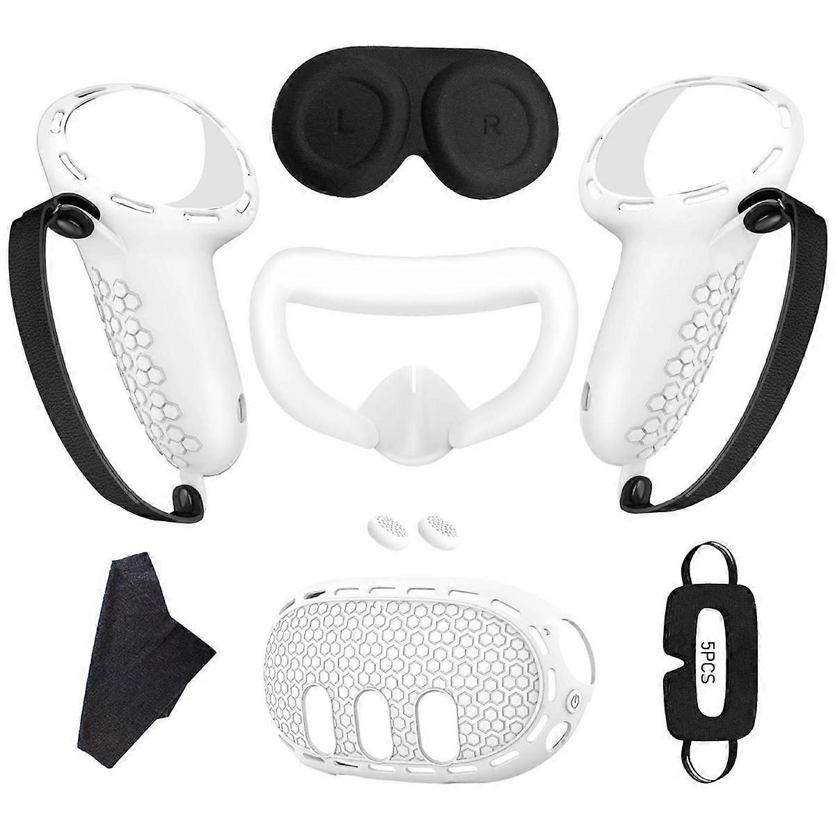 For 3 Silicone Case+Handle Case+Face Cover+Blackout Mask Full Kit Anti-Leakage Nose Pad VR Silicone Case A