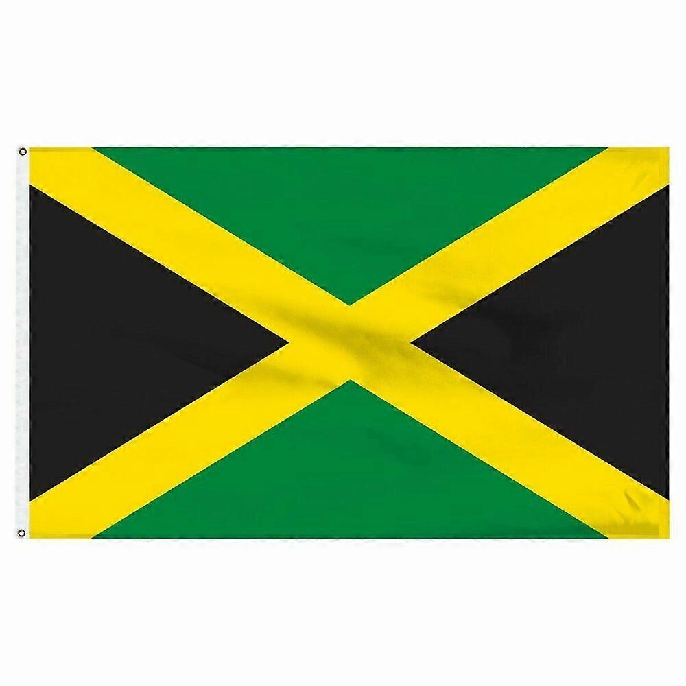 3x5 جامايكا علم جامايكا 3'x5' البيت راية البوليستر الحلقات تتلاشى مقاومة