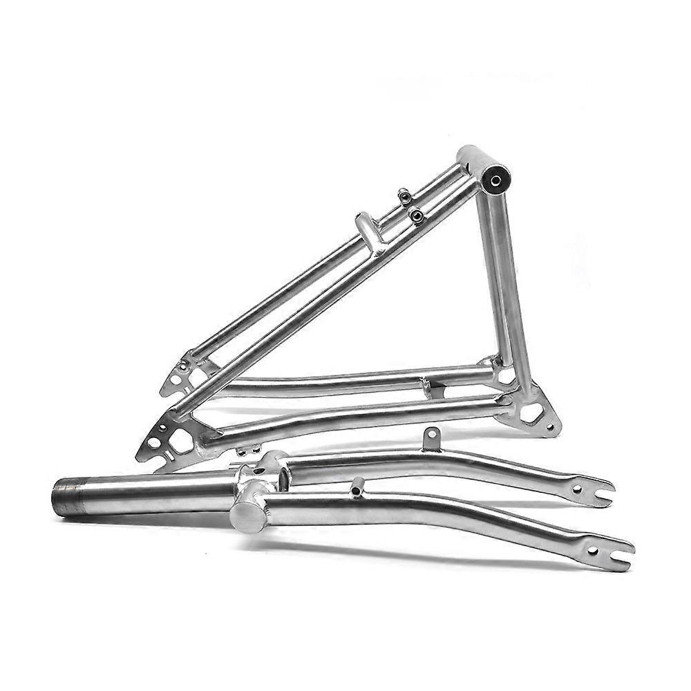 Titanium Original Bicycle Rear Triangle P E For Brompton Bike Front Fork Frame Lightweight 16" Original Size Part