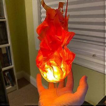 Simulatie Drijvende Fireball Lamp Kunstmatige Brandvlam met Duidelijke Wearable Stand Creatieve Halloween Decor Rekwisieten