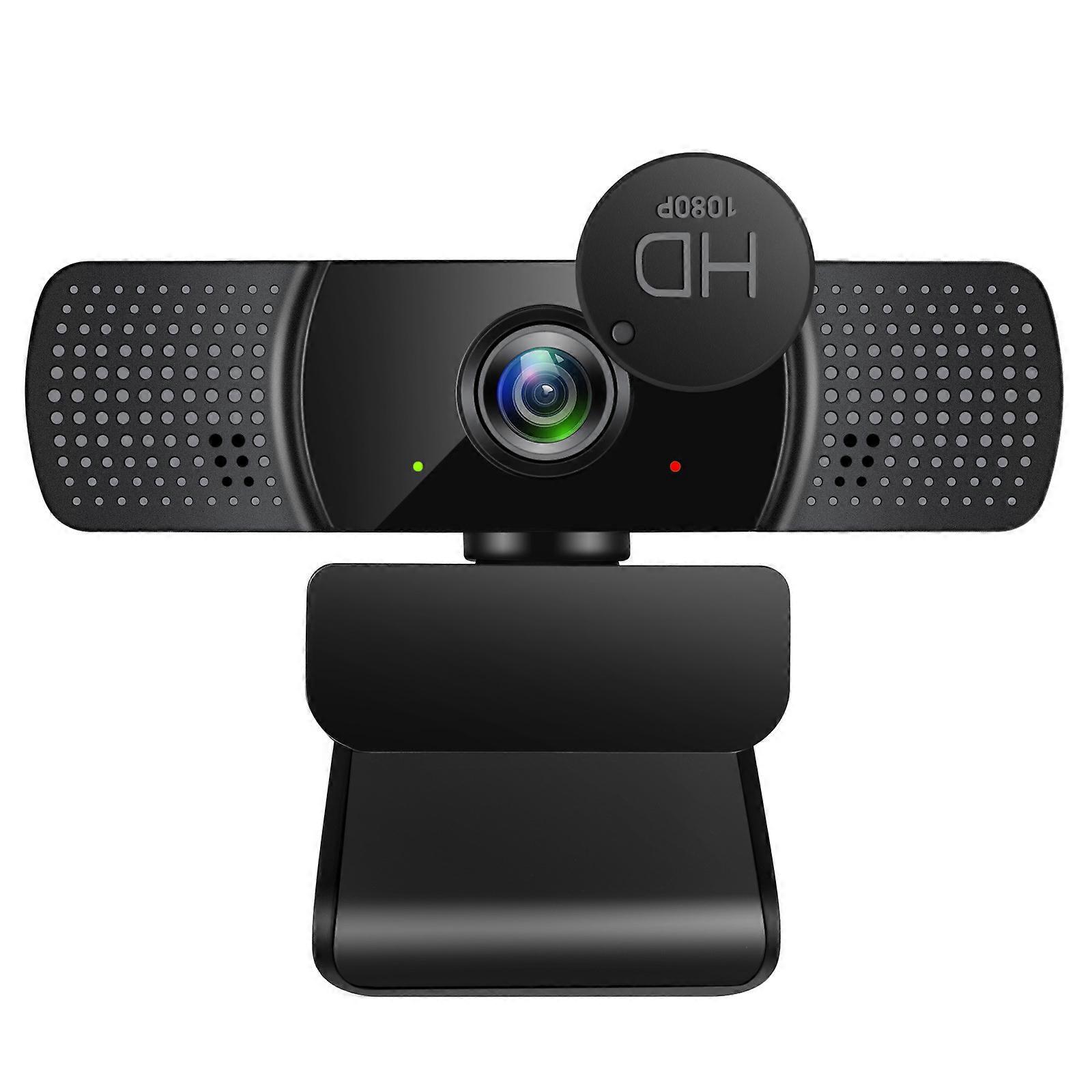 Free drive USB HD 1080P computer camera W10 black