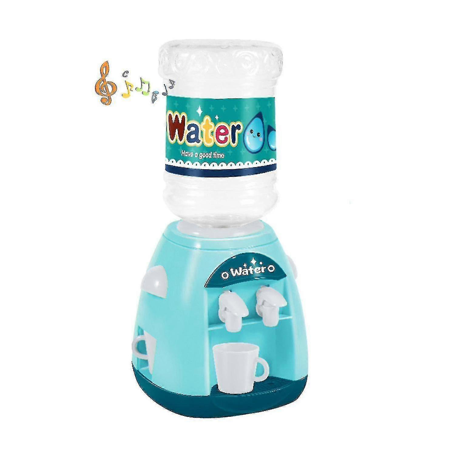 子供のふりおもちゃのためのミニアクセサリー電気ウォーターディスペンサーおもちゃのバッテリーパワードプレイハウス